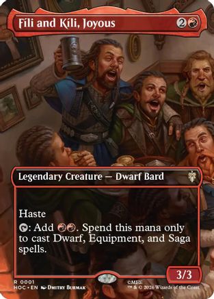Fili and Kili, Joyous (Borderless) [The Hobbit: Eternal-Legal] Foil