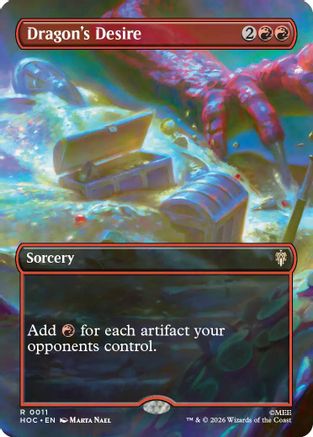 Dragon's Desire (Borderless) [The Hobbit: Eternal-Legal] Foil