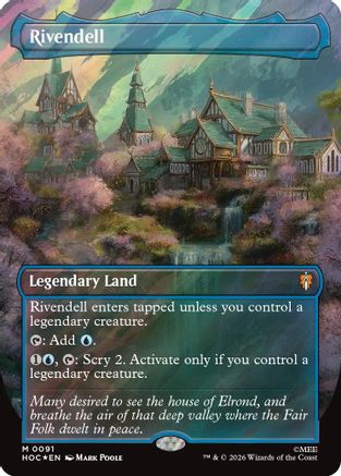 Rivendell (Borderless) (Surge Foil) [The Hobbit: Eternal-Legal] Foil