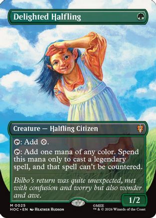 Delighted Halfling (Borderless) [The Hobbit: Eternal-Legal] Foil