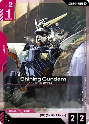 Shining Gundam (GD05 Release Event) (GD05-042) [Gundam Promotional Cards] Holofoil
