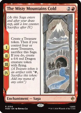 The Misty Mountains Cold [The Hobbit] Foil