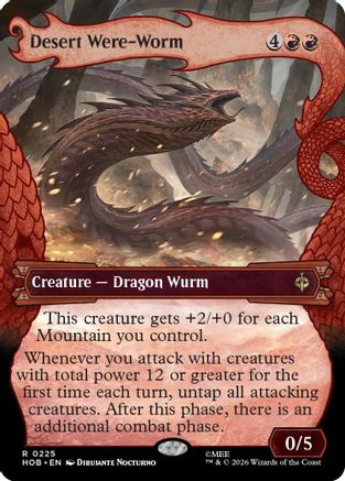 Desert Were-Worm (Showcase) [The Hobbit] Foil