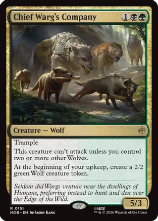 Chief Warg's Company [The Hobbit] Foil