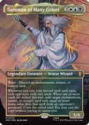 Saruman of Many Colors (Borderless) (Surge Foil) [The Hobbit: Eternal-Legal] Foil