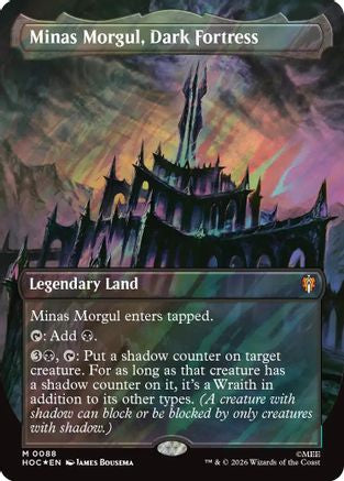 Minas Morgul, Dark Fortress (Borderless) (Surge Foil) [The Hobbit: Eternal-Legal] Foil