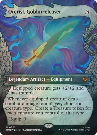 Orcrist, Goblin-cleaver (Showcase) (Surge Foil) [The Hobbit] Foil