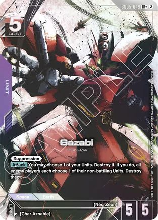 Sazabi (LR+) (GD05-049) [Freedom Ascension] Holofoil