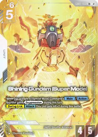 Shining Gundam (Super Mode) (R+) (GD05-068) [Freedom Ascension] Holofoil