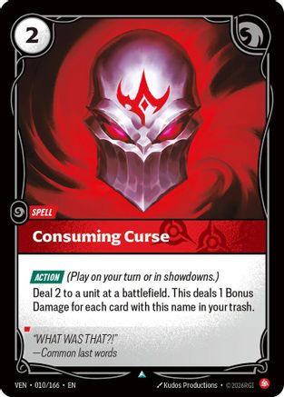 Consuming Curse (010/166) [Vendetta] Foil
