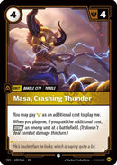 Masa, Crashing Thunder (120/166) [Vendetta] Foil