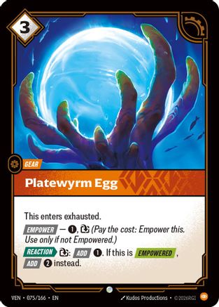 Platewyrm Egg (075/166) [Vendetta] Foil