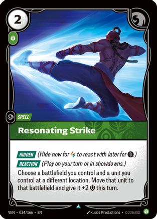 Resonating Strike (034/166) [Vendetta] Foil