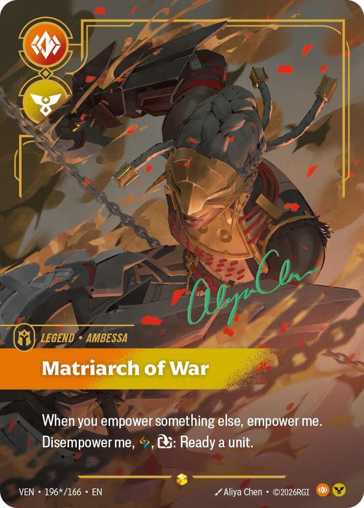 Ambessa - Matriarch of War (Signature) (196*/166) [Vendetta] Foil