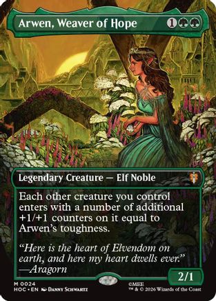 Arwen, Weaver of Hope (Borderless) [The Hobbit: Eternal-Legal] Foil