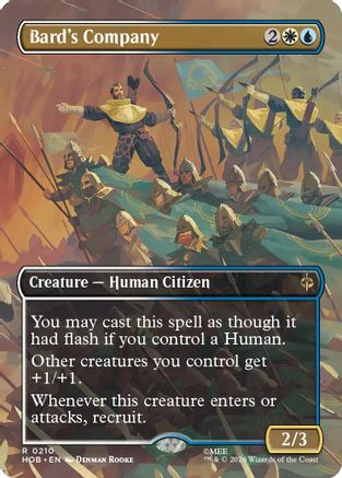 Bard's Company (Borderless) [The Hobbit] Foil
