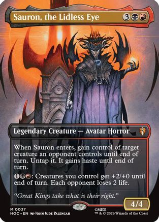Sauron, the Lidless Eye (Borderless) [The Hobbit: Eternal-Legal] Foil
