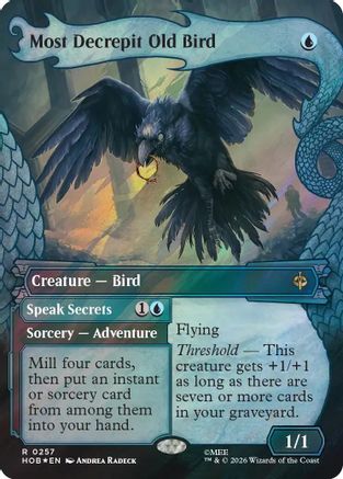 Most Decrepit Old Bird (Showcase) (Surge Foil) [The Hobbit] Foil