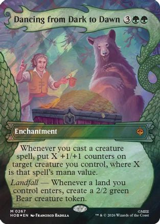 Dancing from Dark to Dawn (Showcase) (Surge Foil) [The Hobbit] Foil