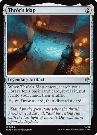 Thror's Map [The Hobbit] Foil