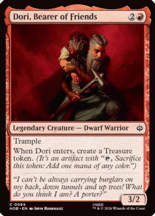 Dori, Bearer of Friends [The Hobbit]