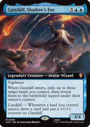 Gandalf, Shadow's Foe (Extended Art) [The Hobbit: Eternal-Legal] Foil