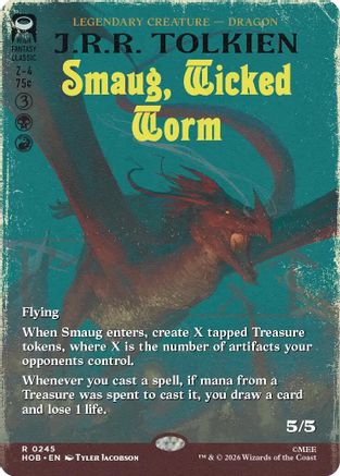 Smaug, Wicked Worm (Borderless) [The Hobbit] Foil