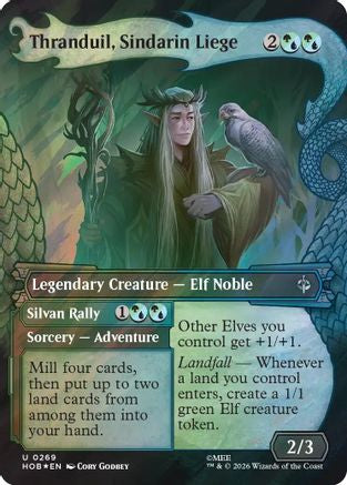 Thranduil, Sindarin Liege (Showcase) (Surge Foil) [The Hobbit] Foil