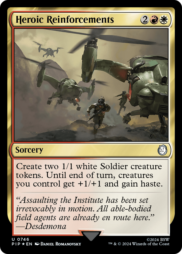 Heroic Reinforcements (Surge Foil) [Fallout] Foil
