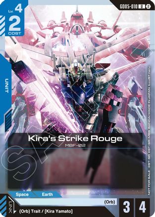 Kira's Strike Rouge (Event Pack 02) (GD05-010) [Gundam Promotional Cards] Holofoil