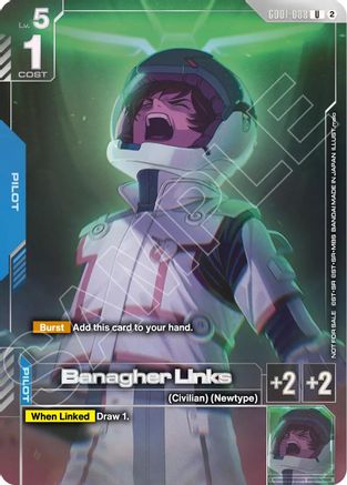 Banagher Links (Newtype Challenge 2026 Mission 4) (GD01-088) [Gundam Promotional Cards] Holofoil