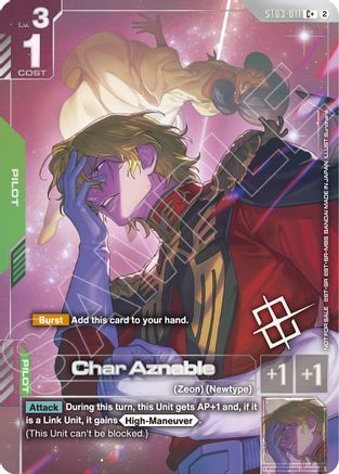 Char Aznable (World Championship Regionals 26-27 Season 2) (Finalist) (ST03-011) [Gundam Promotional Cards] Holofoil