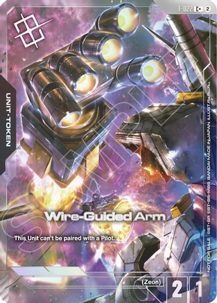 Wire-Guided Arm (T-022) Token (Right Hand) (World Championship Regionals 26-27 Season 2) (Finalist) (T-022) [Gundam Promotional Cards] Holofoil