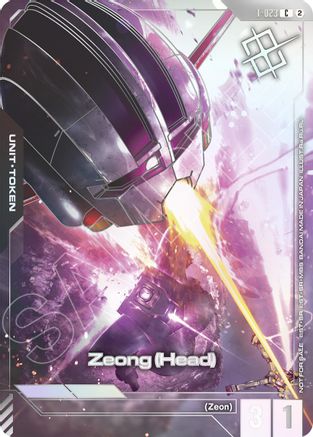 Zeong (Head) (T-023) Token (World Championship Regionals 26-27 Season 2) (Champion) (T-023) [Gundam Promotional Cards] Holofoil