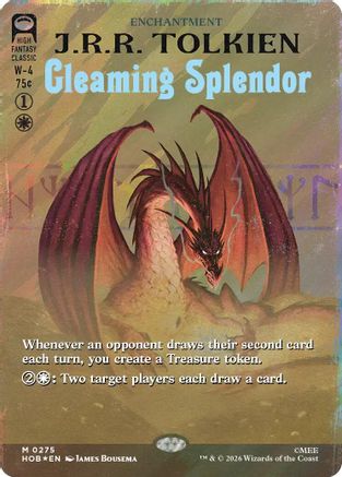 Gleaming Splendor (Borderless) (Surge Foil) [The Hobbit] Foil