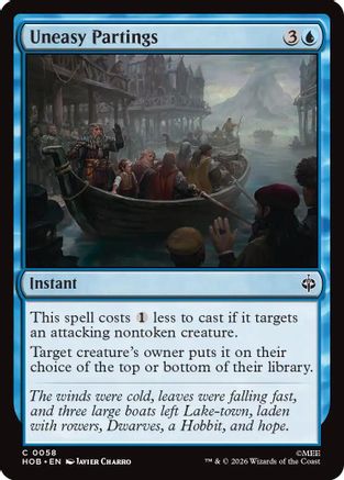Uneasy Partings [The Hobbit]