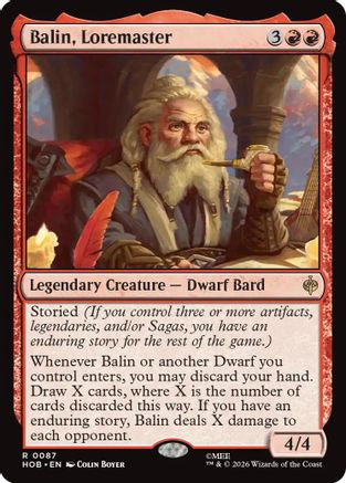 Balin, Loremaster [The Hobbit]