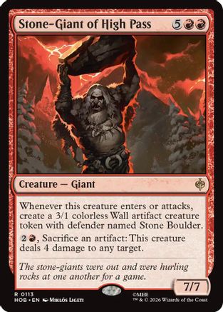 Stone-Giant of High Pass [The Hobbit]