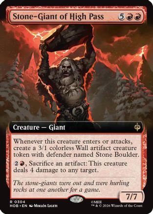 Stone-Giant of High Pass (Extended Art) [The Hobbit] Foil