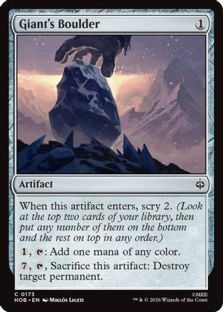 Giant's Boulder [The Hobbit] Foil