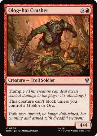 Olog-hai Crusher [The Hobbit: Eternal-Legal]