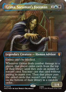 Grima, Saruman's Footman (Borderless) (Surge Foil) [The Hobbit: Eternal-Legal] Foil