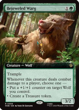 Bejeweled Warg (Extended Art) [The Hobbit] Foil