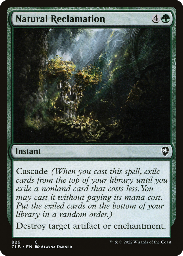 Natural Reclamation [Commander Legends: Battle for Baldur's Gate]