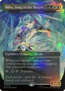Miku, Song of the People - Trostani, Selesnya's Voice (Display Commander) - Thick Stock [Secret Lair Drop Series] Foil