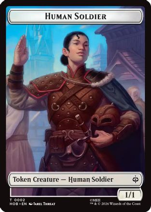Human Soldier // Treasure (0013) Double-Sided Token [The Hobbit] Foil