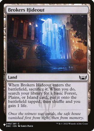 Brokers Hideout [The List Reprints]
