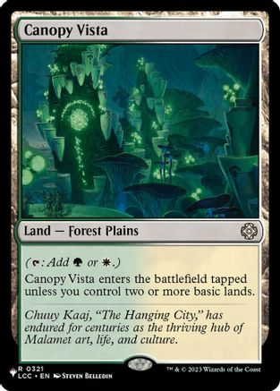 Canopy Vista (LCC) [The List Reprints]