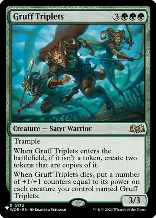 Gruff Triplets [The List Reprints]