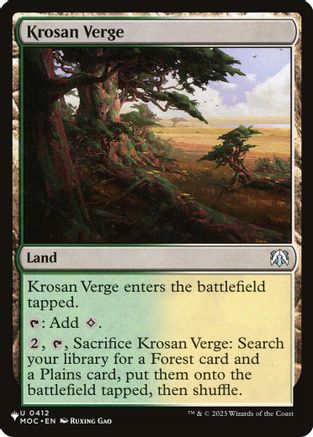 Krosan Verge (MOC) [The List Reprints]